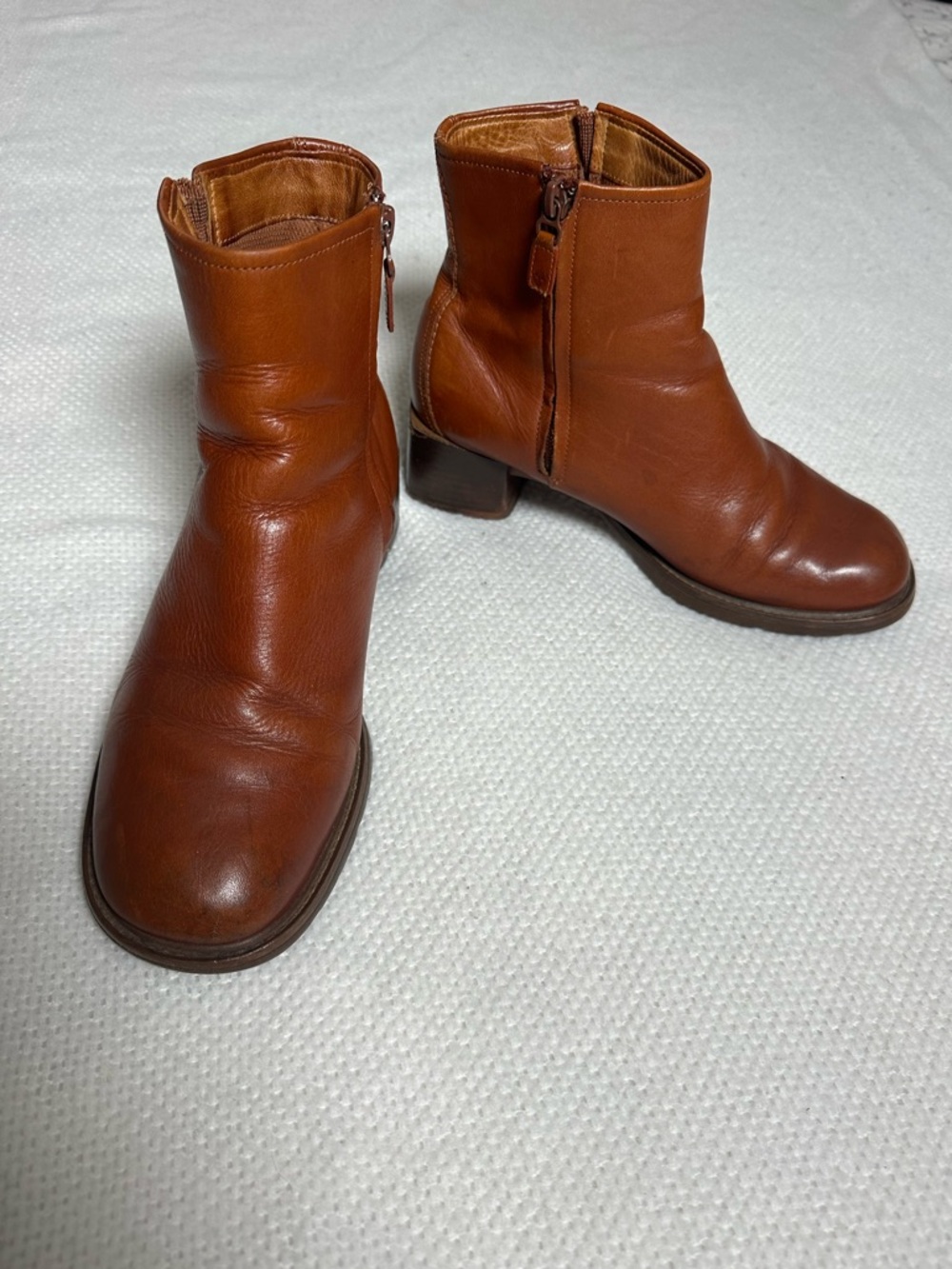 Timberland Women's Smart Comfort 21309 Vintage Y2K Brown Leather Boots Size 8.5M
